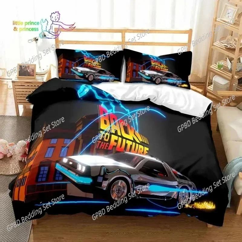 Sci-fi Movie Back to the Future Bedding Set Bedroom Soft Modern Bedspreads Comefortable Duvet Cover Quilt Cover And Pillowcase