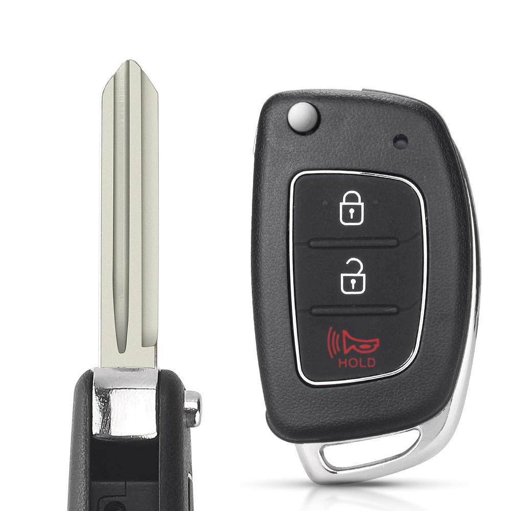 3/4 кнопки откидной складной чехол для автомобильного дистанционного ключа для HYUN.DAI Mistra Santa Fe Sonata Tucson Accent I30 I40 I45