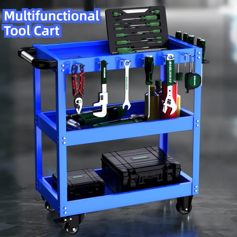 BaoLian Mechanical Workshop ToolsCart Тележка для инструментов с тормозными колесами Ящик для инструментов Шкаф-органайзер Держатель Стеллажи для гаражных верстаков