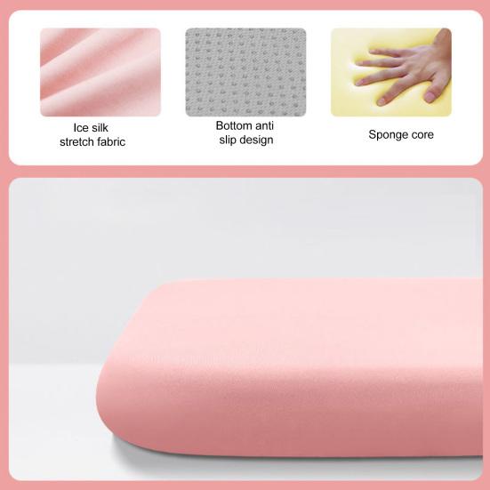 Universal Fit Seat Pad for Various Chairs Ice Silk Cushion, 15.75"x15.75" Office Chair Breathable Cooling Workstation Cushion Lumbar Support