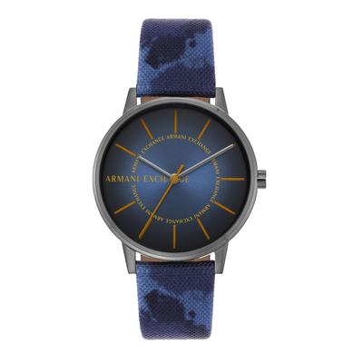 Armani Exchange Синие часы с тремя стрелками из rPET