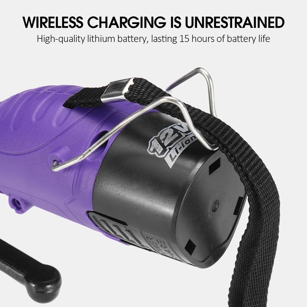 1500W Tiling Tiles Machine Tile Vibrator Suction Cup 10 Gear Adjustable Automatic Floor Vibrator Leveling Tools with 2 Battery