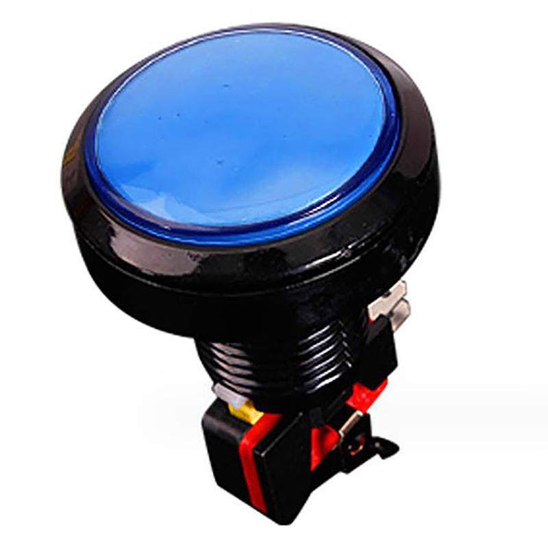 1Pcs 45Mm Push Button Arcade Button Led Micro Switch 12V Power Button Switch Set Green/Yellow/Red/White/Blue