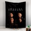 Tapestry Imagine Dragons Band Moody Black Portrait Dan Reynolds Wall Hanging for Indie Rock Fan Room Decor