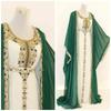 Islamic Dubai Kaftan Gown Abaya Stylish Long Moroccan Hand Work Farasha Dress