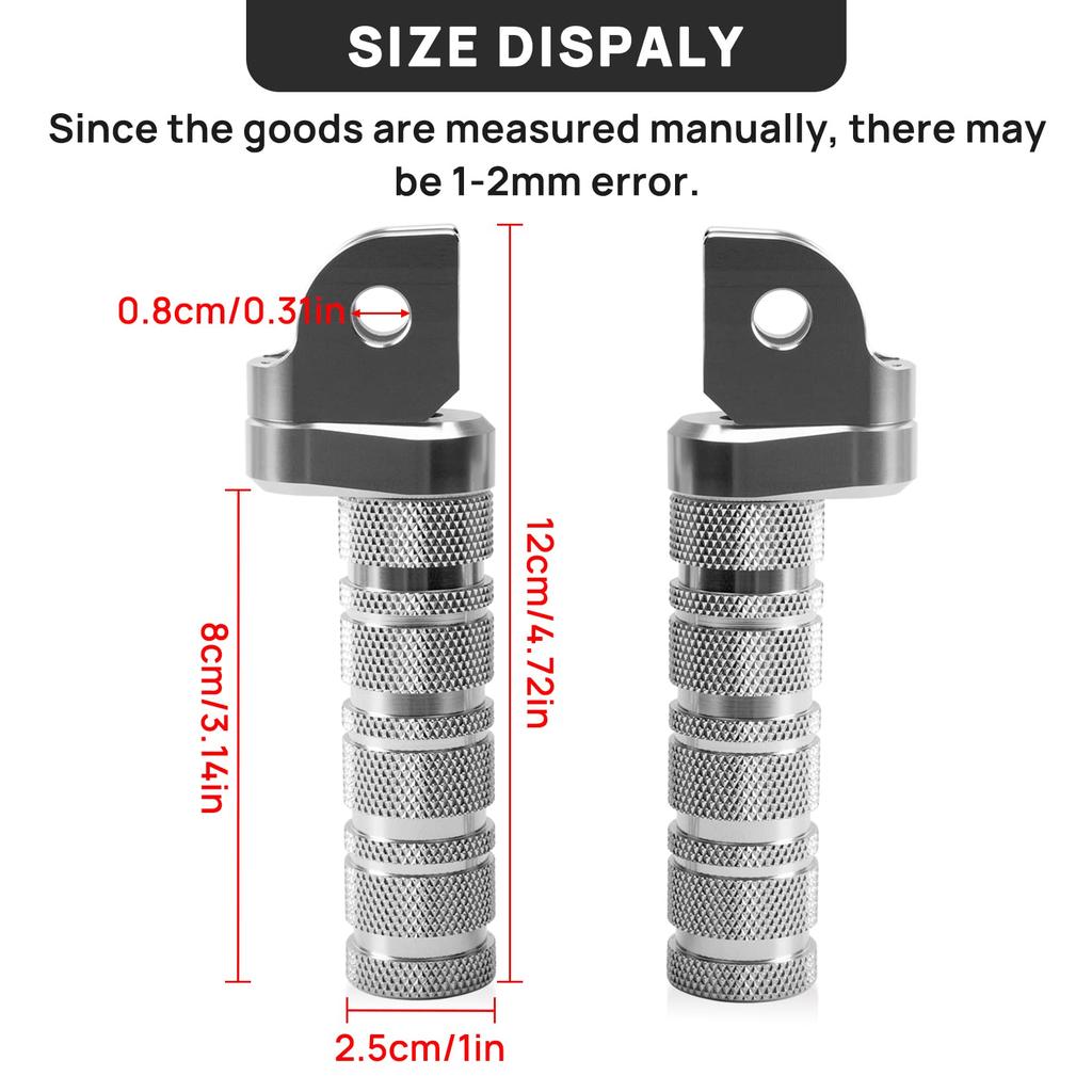 Подножка для мотоцикла, передняя педаль, нескользящая, серебристого цвета, подножка Совместимые модели Honda