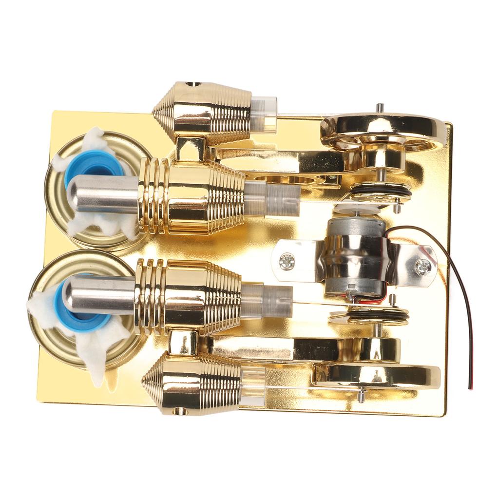 Hot Stirling Engine Golden Color Easy Assembly Stainless Steel Stirling Engine Model for Teachin