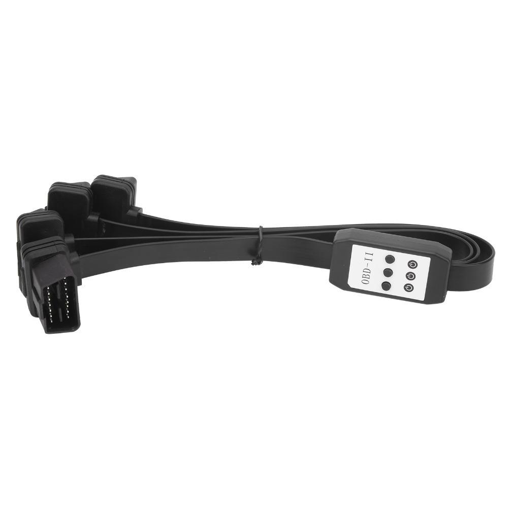 16Pin OBD2 Extension Cable 1 To 3 Port OBD2 Diagnostic Adapter Car Diagnostic Cord Auto Shop
