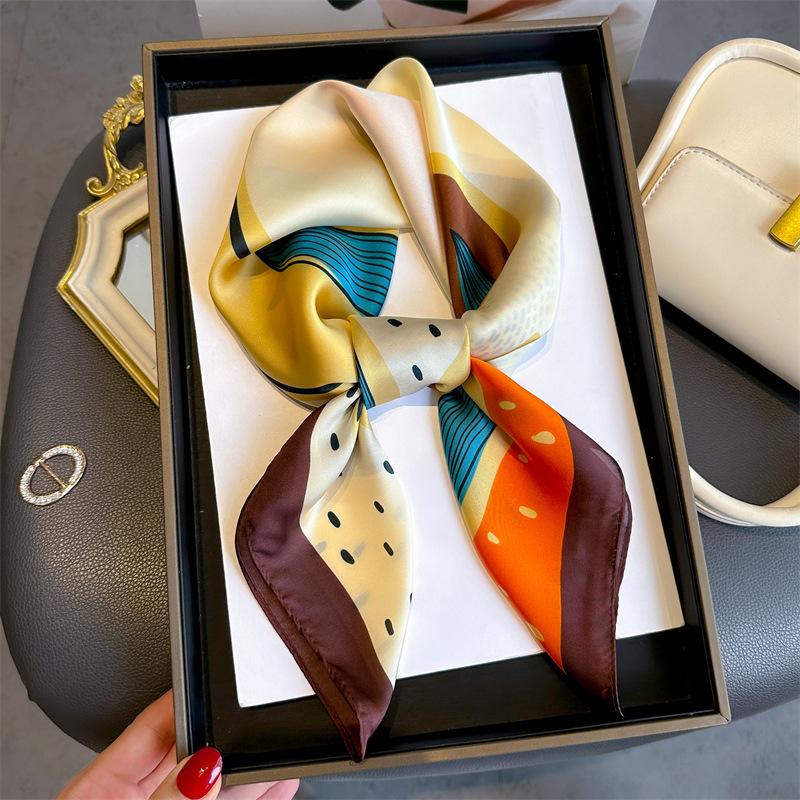 70 * 70 см новый шелковый маленький квадратный шарф для защиты шеи женщин профессиональный шарф универсальный шарф для волос шарф