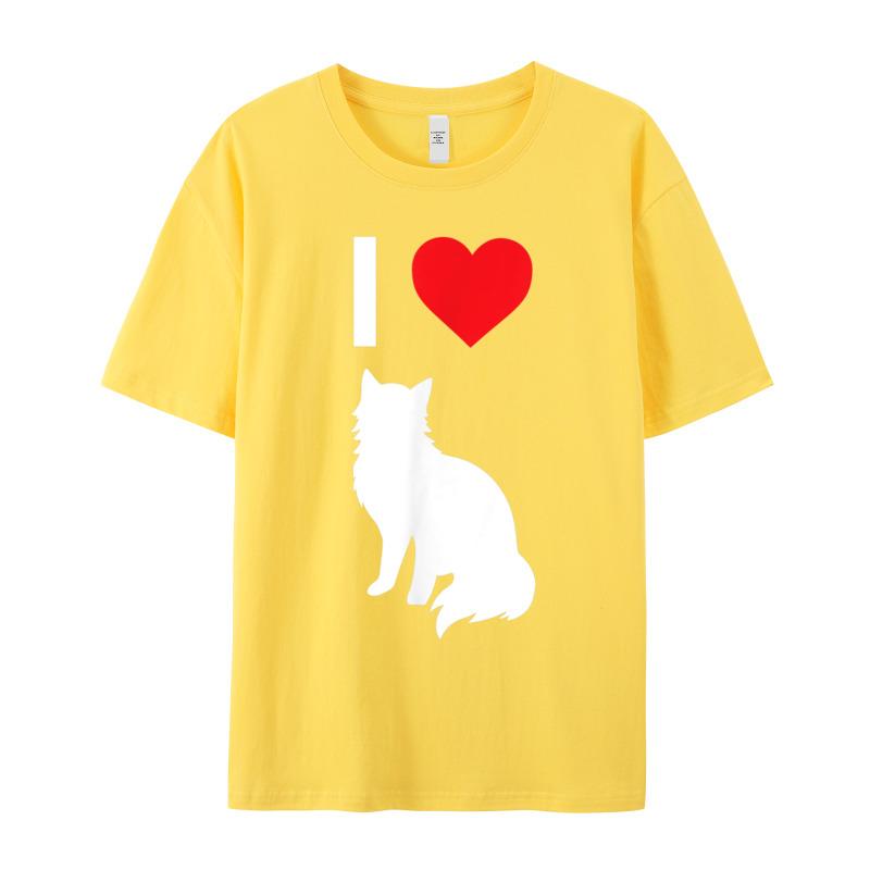 I Love Pussy Cat Kitten Family Short Sleeve Tops Tees Mother Day O Neck Pure Cotton Unisexs Tshirts Family Teeshirts Hip Hop