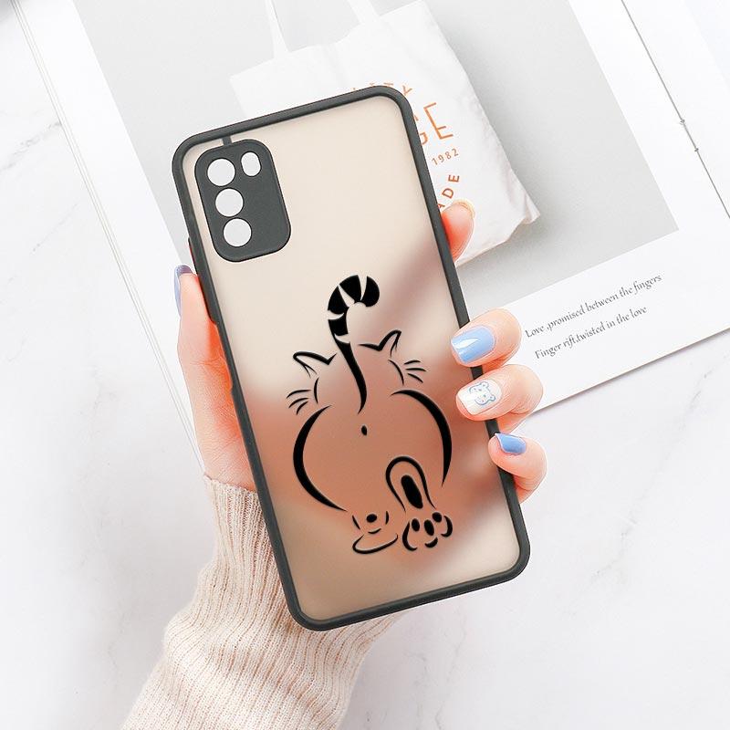 Черный Case с рисунком кошек для Xiaomi Mi 11 Lite 5G NE 12 12T Pro 11T 9 10 Чехол POCO X3 NFC F3 M3 M4 X4 Pro Матовый Funda Смешной кот