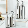 Portable Kitchen Stainless Oil Bottle Leak-proof Vinegar Sauce Holder Dispenser Visual Empty Can Gift Seasoning Baking