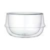 KRONOS Double Wall Soup Bowl 330ml Heat Resistant Glass Safe Gift Present 23110 Microwave/Dishwasher