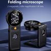 2Inch Screen Folding Digital Microscope 500X Zoom Magnifying for Windows/Mac Coin Inspection