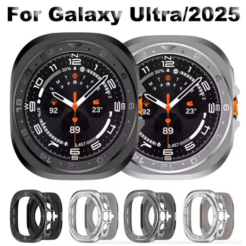 Металлический корпус из сплава для Samsung Galaxy Watch Ultra 2025 47mm Роскошная защитная крышка для Samsung Galaxy Watch ULTRA Защитный чехол