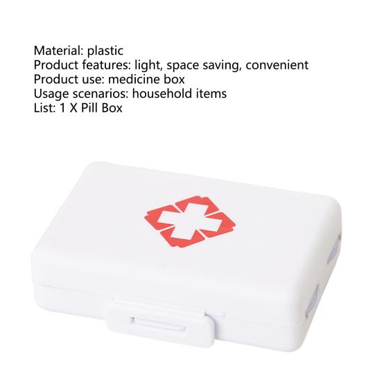 Товары для дома Коробка для таблеток Хорошая герметизация Надежная еженедельная квадратная коробка для таблеток Разделитель