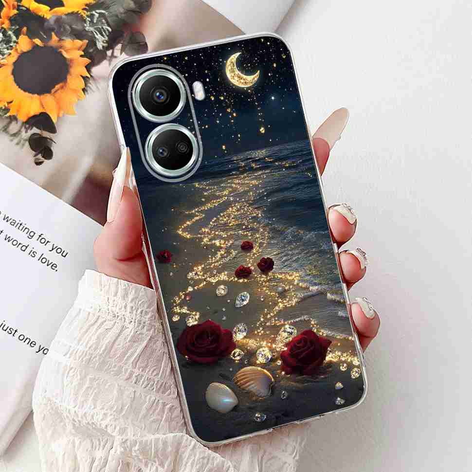 For Huawei nova 10 SE 4G Case BNE-LX1 Luxury Flower Soft Silicone TPU Cover For Huawei Nova 10SE 6.67" Butterfly Phone Casing