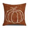 Pumpkin Maple Leaf Letter Cushion Cover Autumn Harvest Linen Print Sofa Cushion Cover Bedroom Bedside Cushion