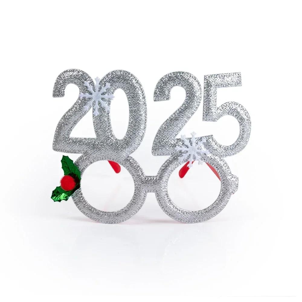 New Year Glasses Happy New Year Party Photo Booth Prop Christmas Ornaments Kids Gifts New Year Eve Party Decoration