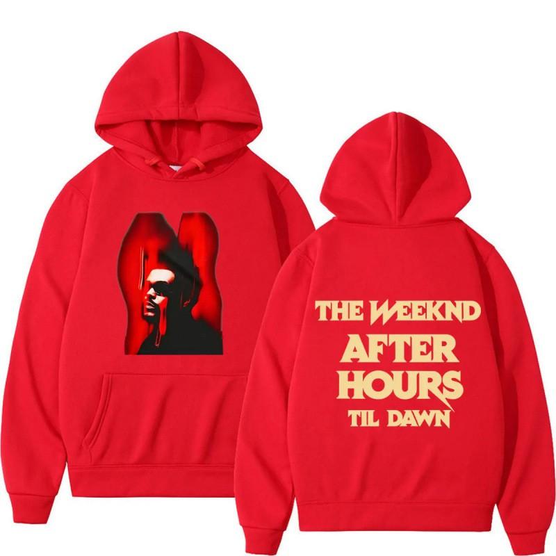 Худи Weeknd After Hours Til Dawn Tour 2026 Мужской с графическим принтом Свитшот Осень Повседневный Уличная одежда