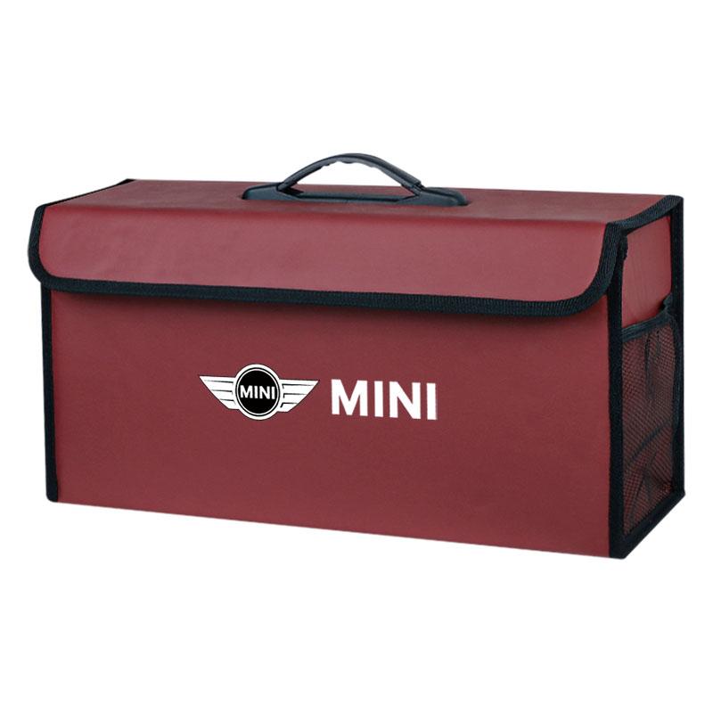 Car Emblem Storage Box Foldable Auto Trunk Organizer Bag For MINI WORKS One Cooper JCW R60 R59 R58 R57 R56 R55 R53 R52 F55 F56.