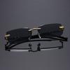 6pcs Retro Korean Sunglasses Seaside Frameless Eyeglasse Anti UV400 Gradient Shades