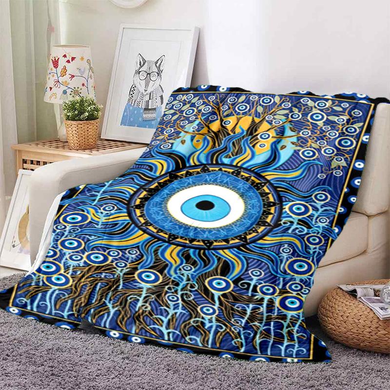 Mystic Eye Art Blanket Soft And Portable Four Season Home Bed Sofa Blanket Office Travel Lunch Break Warm Blanket A3