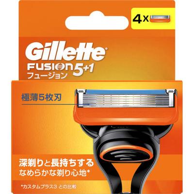 Gillette Fusion Gillette Fusion Ручная сменная бритва, 4 шт. в упаковке