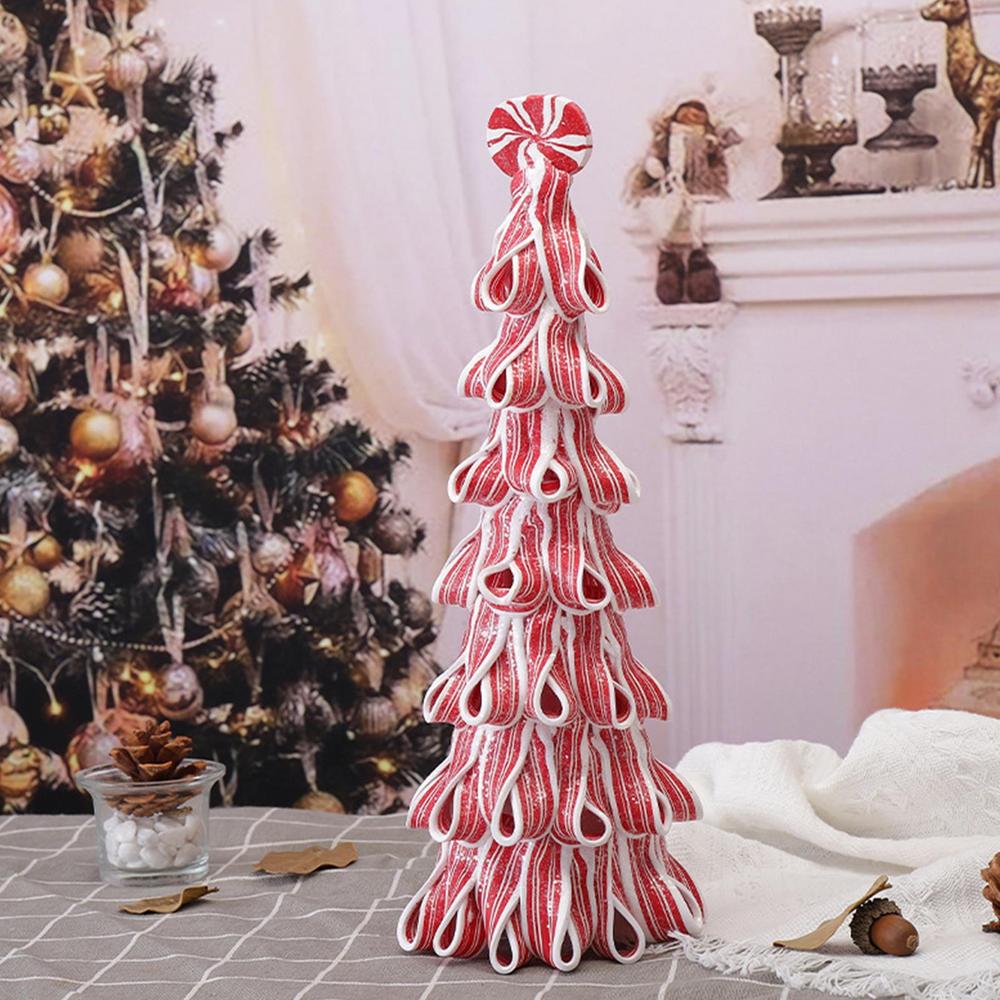 Mini Christmas Tree Decorative Miniature Christmas Tree Candy Cake Shaped Artificial Christmas Tree For Home Tabletop Decor