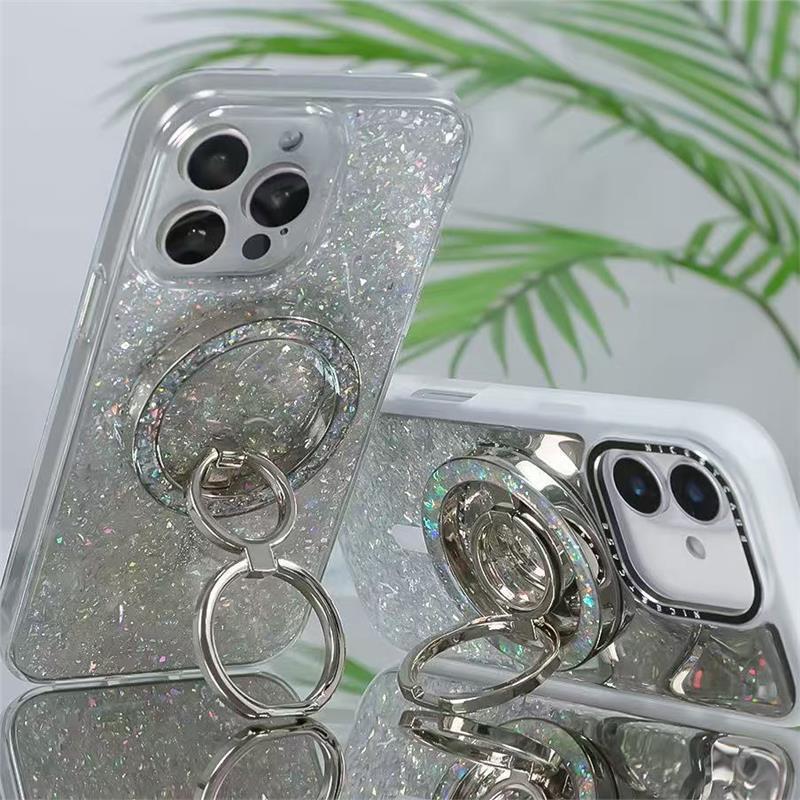 360° Rotating Magnetic Glitter Phone Ring Holder