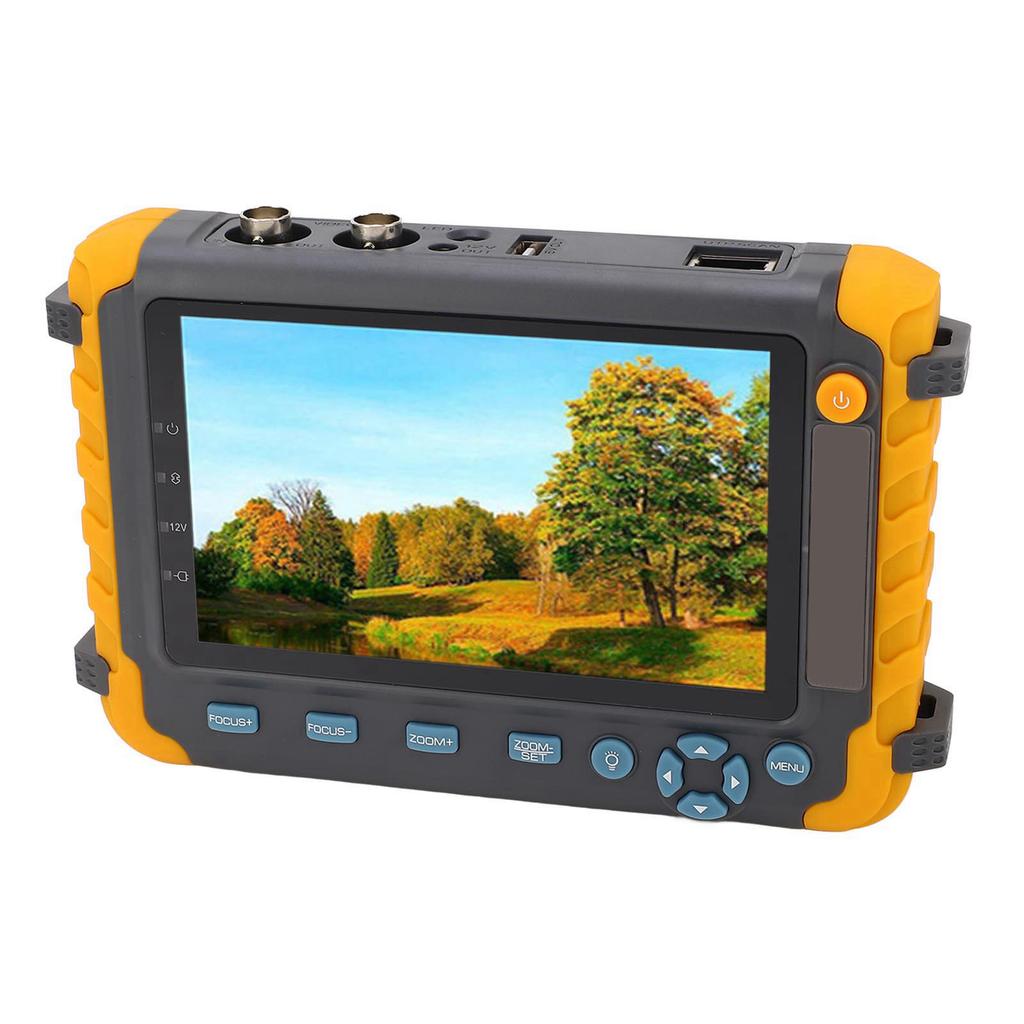Тестер камеры видеонаблюдения 8MP 5-дюймовый экран VGA HD Мультимедийный интерфейс Вход Коаксиальный AHD TVI CVI камера
