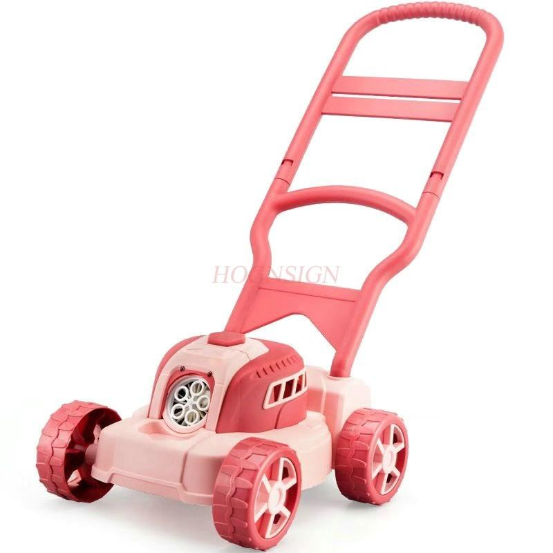 Deluxe Hand Pushed Bubble Machine Mini Cart No Leakage Children'S Fully Automatic Bubble Blowing Toys