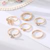 Женское кольцо Кольцо-бабочка Модное элегантное индивидуальное сочетание милых комплектов ювелирных изделий