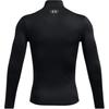 Under Armour Футболка Coldgear Solid Slim Fit Stand Collar с длинным рукавом, универсальная, мужская, черная 1386942-001