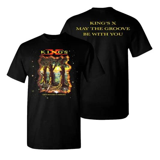 Kings X band Unisex Cotton Black 2 Sides T Shirt All Size LI1532
