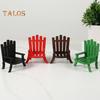Miniature Beach Chair 1:12/1:16 Scale Decorative Models Wood Mini Size Chair Figure Dollhouse Interior Design Accessories