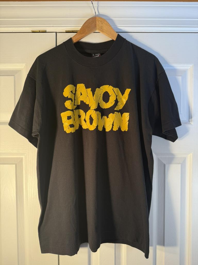Vintage Savoy Brown Kim Simmons 1994 Tour Psychedelic Blues Rock 90s Tee Size XL Unisex T-Shirt