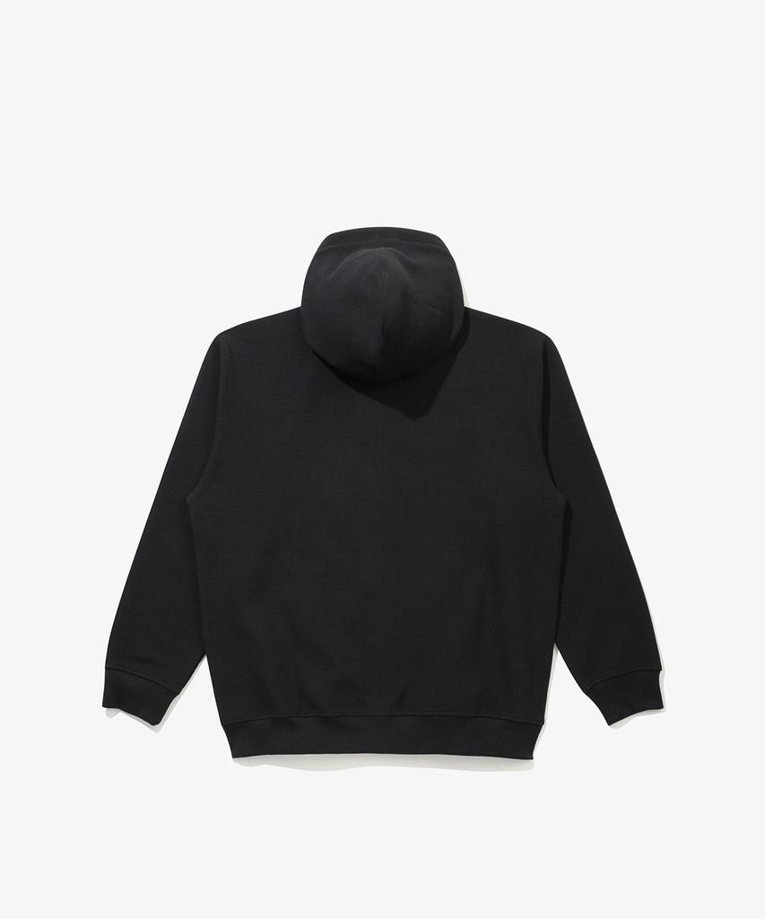 NEW ERA Waffle Hooded Zip-Up Jacket Black 14954615