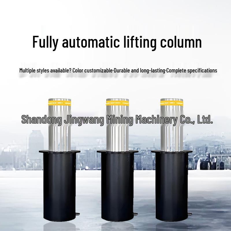Remote-Controlled Stainless Steel Hydraulic Bollard for Smart Anti-Collision in Parking Lots and Roads