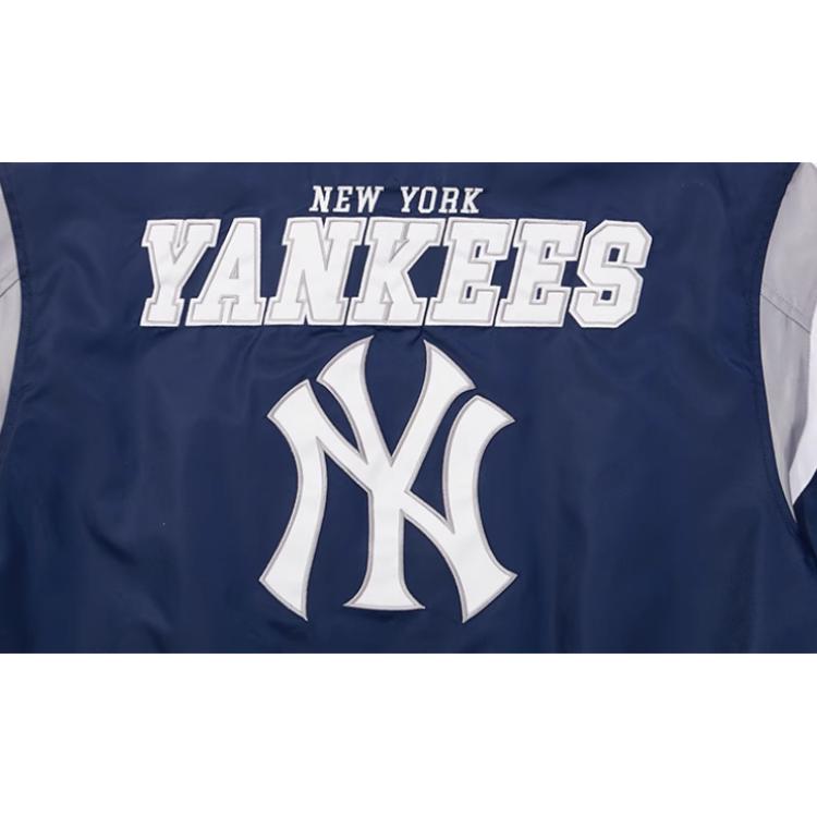 New Era SS25 MLB Нью-Йорк Янкис Винтажная Серия Команд Удобная Простая Молния Логотип Повседневная Лонгслив Поло Бейсбольная Куртка Унисекс куртки 14536475