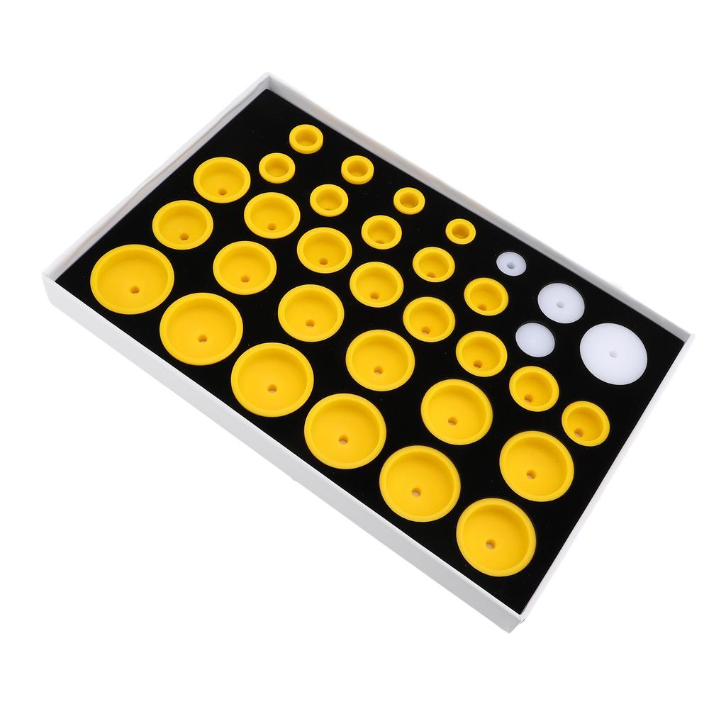 Набор пресс-форм для закрытия задней крышки часов 33 матрицы Стальной инструмент для ремонта Профессиональный инструмент для запрессовки задней крышки часов для часов 6173 6175