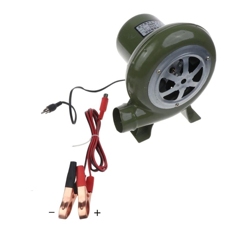 12V Вентилятор для барбекю Электрическая кузнечная горна Воздуходувка Вентиляторы для гриля Стартер для розжига угля Дымоход 12V Зажимы 30W/ 60W/ 100W