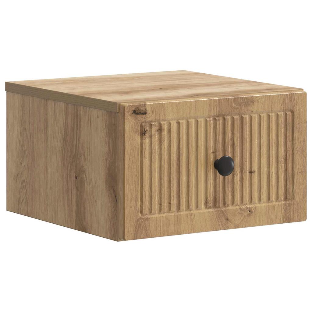 Wall Mounted Nightstand 2 pcs Artisan Oak 33 x 34.5 x 20 cm