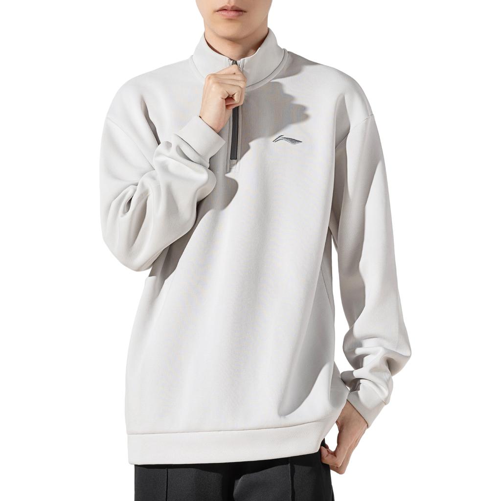Li Ning Sweatshirt Men's Antarctic Gray AWDUF25-2
