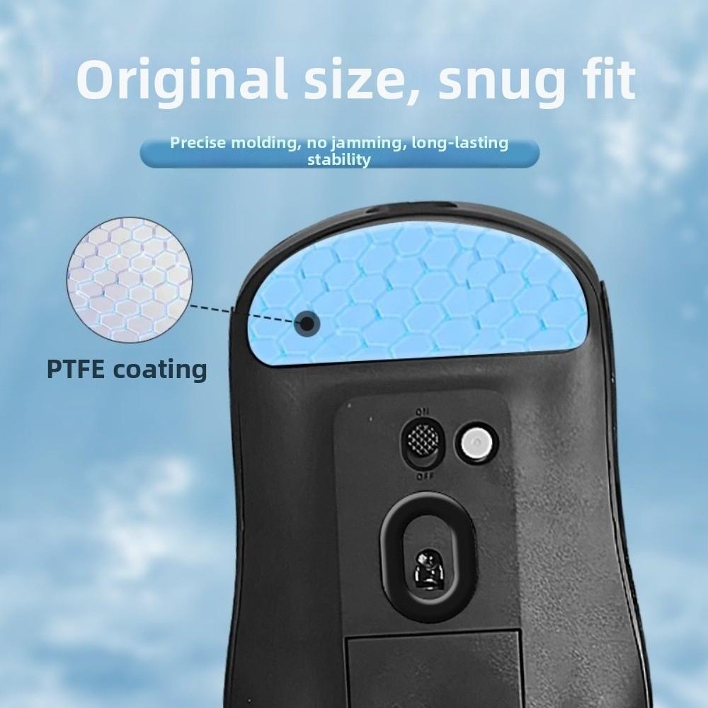 Wear-Resistant Mouse Foot Pads Teflon Ice Edition Mouse Skate Glides for Rapoo VT0 MAX Gaming Mice