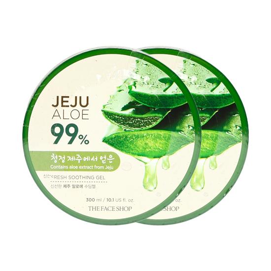 Face Shop Jeju Aloe Успокаивающий увлажняющий гель с алоэ вера 300мл