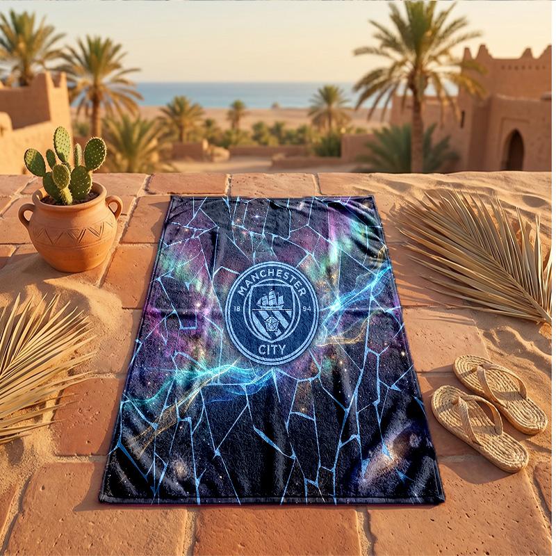 Manchester City Print Microfiber Beach Towel Quick Dry Absorbent Large Towel For Beach Swimming Travel