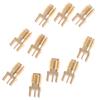 10X 1.6Mm Sma Female Jack Solder Nut Edge Pcb Clip Straight Mount Rf Connector