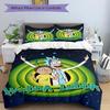 Space Adventure Rick Morty Print 3Pcs Bedding Setduvet Cover With 2 Bedropillowcase Home Birthday Gift