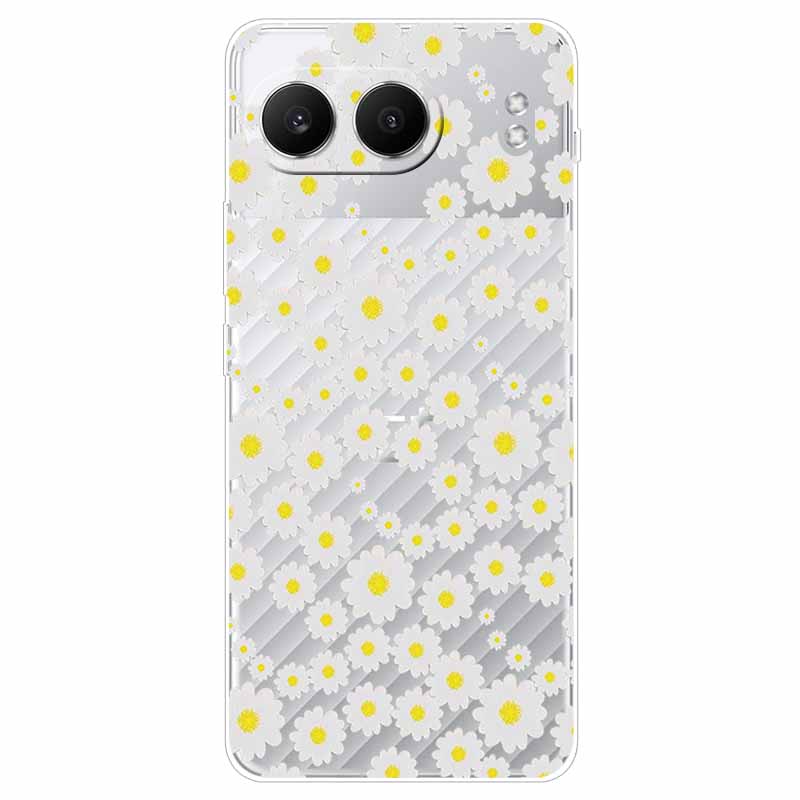 Чехол для Oneplus Nord 4 6,74'' Цветы Прозрачный ТПУ Силикон Funda Capa для Oneplus Nord 4 Nord4 5G Мягкие Чехлы Сумки